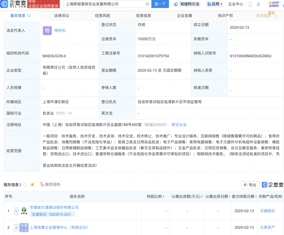 交建股份投資布局新賽道，新設(shè)實(shí)業(yè)發(fā)展公司聚焦廚具衛(wèi)具及日用雜品